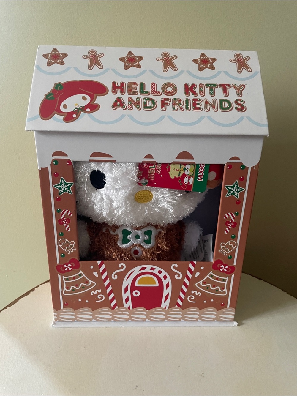 Christmas Hello Kitty Gingerbread plush doll and house